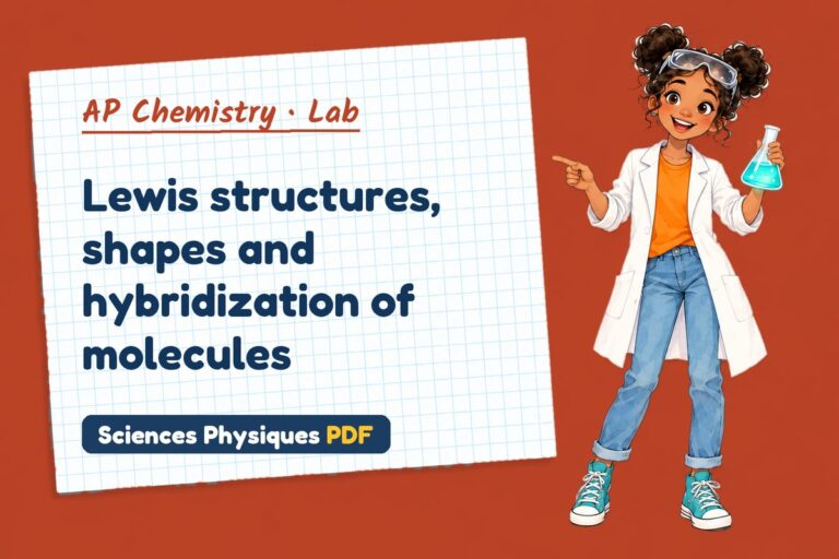 Vsepr theory lab for AP Chemistry: practical with sample results (free PDF download)