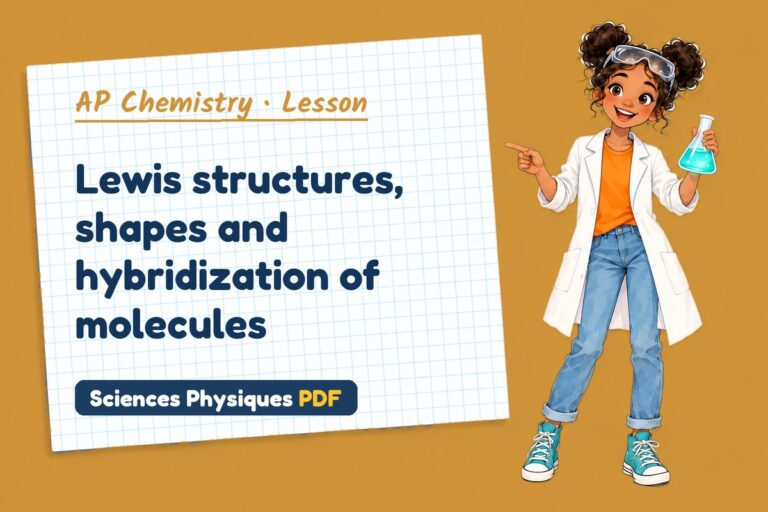 Vsepr theory notes and lesson for AP Chemistry (free PDF download)