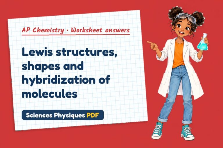 Vsepr theory worksheet answers for AP Chemistry (free PDF download)