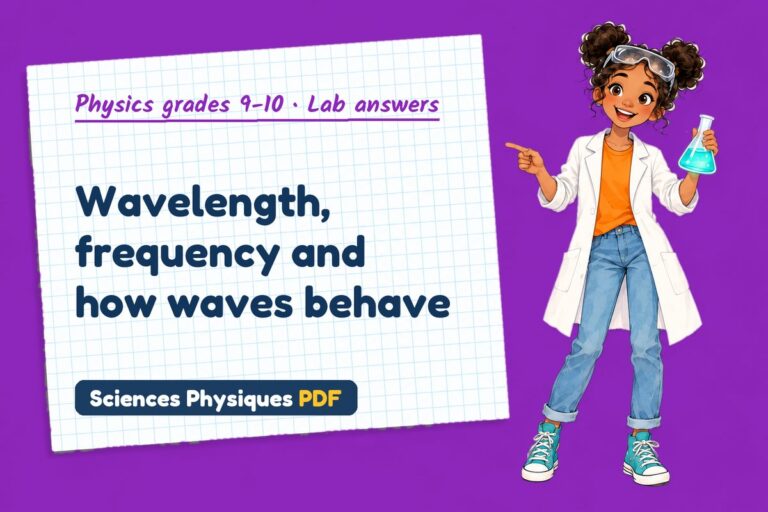 Wave speed lab answers for GCSE physics (free PDF download)