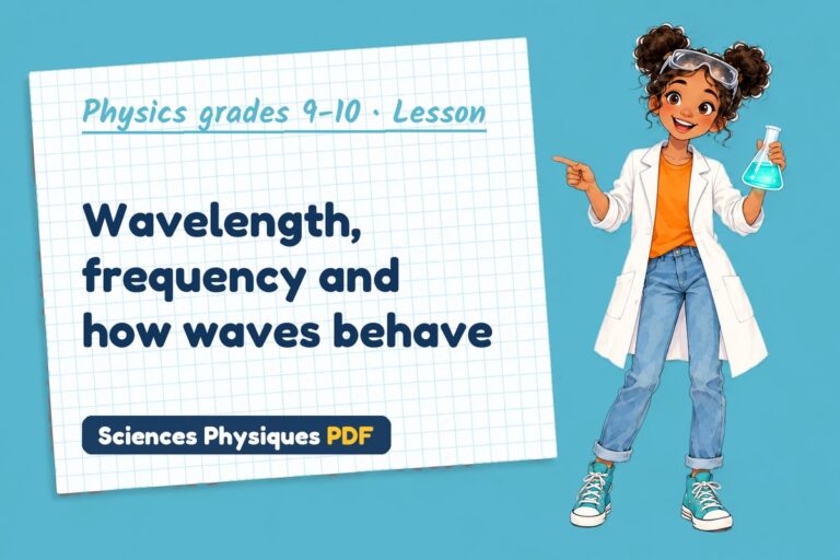 Wave speed notes and lesson for GCSE physics (free PDF download)