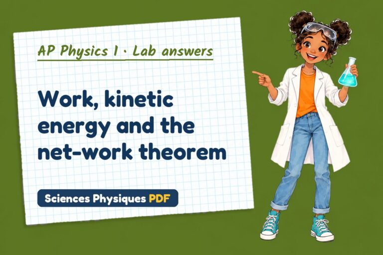 Work-energy theorem lab answers for AP Physics 1 (free PDF download)
