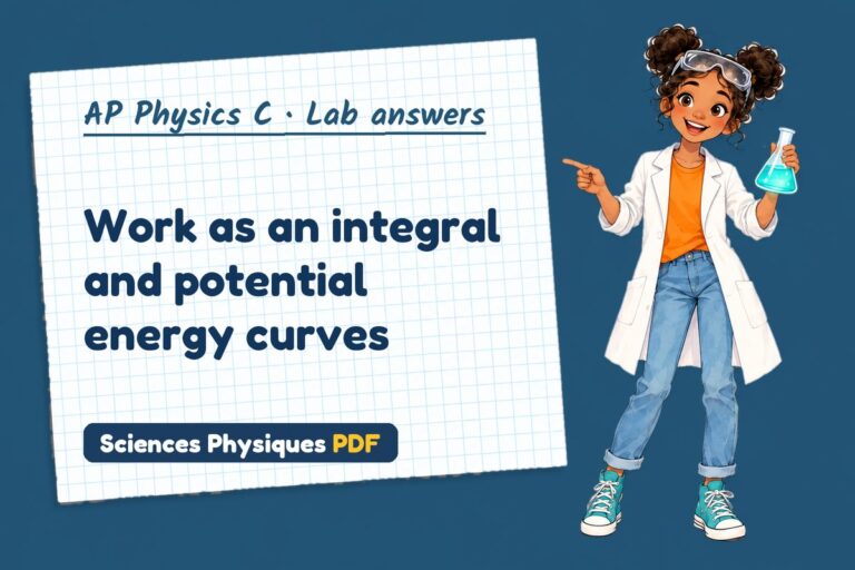 Work energy theorem lab answers for AP Physics C (free PDF download)