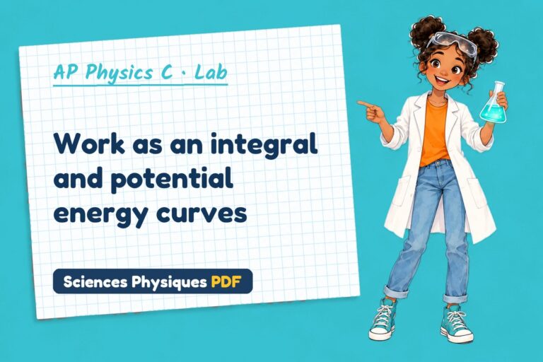 Work energy theorem lab for AP Physics C: practical with sample results (free PDF download)