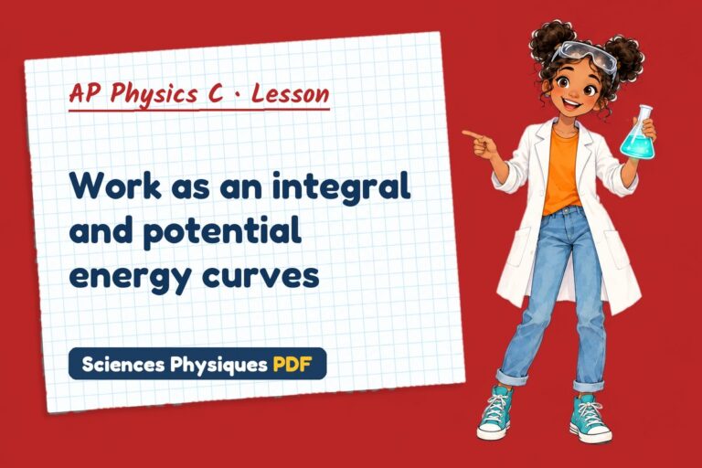 Work energy theorem notes and lesson for AP Physics C (free PDF download)