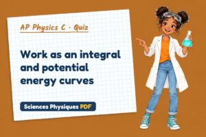 Work as an integral and potential energy curves