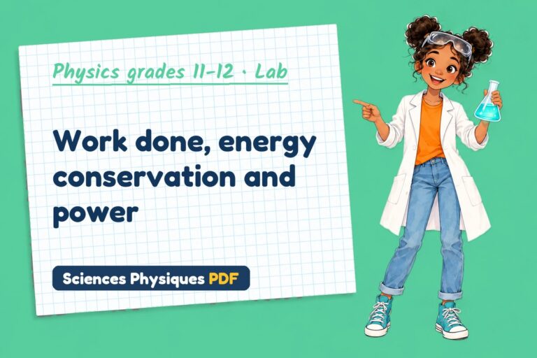 Work energy theorem lab for A Level physics: practical with sample results (free PDF download)