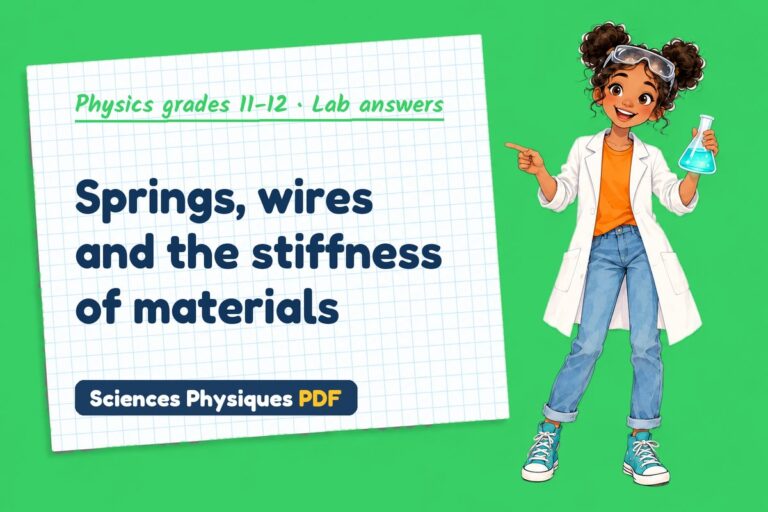 Young modulus lab answers for A Level physics (free PDF download)