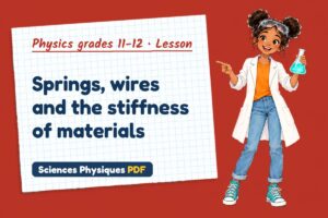 Springs, wires and the stiffness of materials