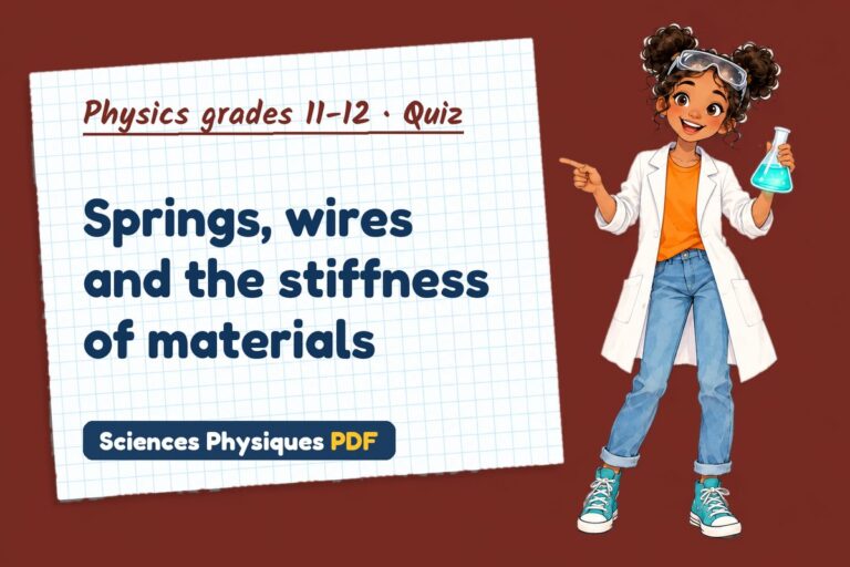 Young modulus quiz for A Level physics: 10 questions with answers