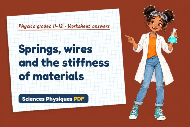 Young modulus worksheet answers for A Level physics (free PDF download)