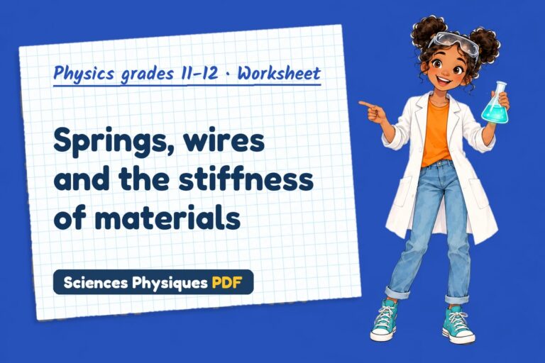 Young modulus worksheet with answers for A Level physics (free PDF download)