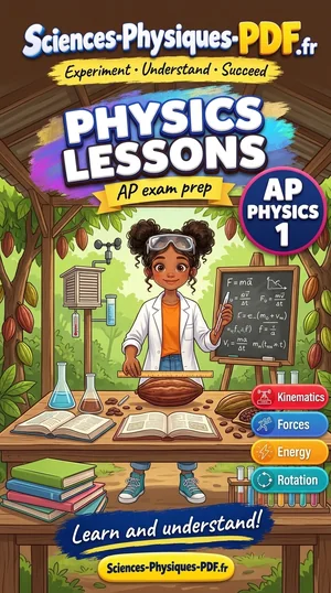 Book cover: AP Physics 1 lessons