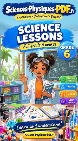 Cover: grade 6 science lessons in PDF