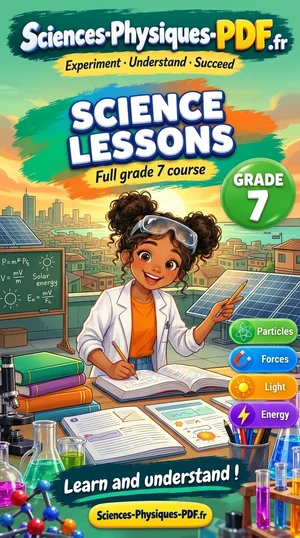 Cover: grade 7 science lessons in PDF
