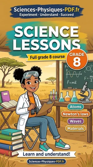 Book cover: grade 8 science lessons
