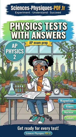 Book cover: AP Physics 2 tests with mark schemes