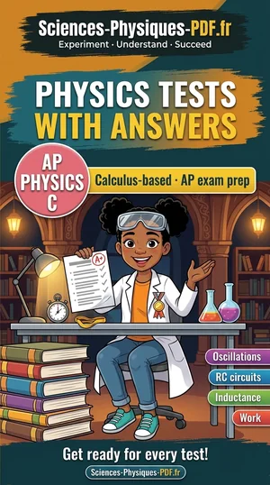 Cover: AP Physics C tests with mark schemes in PDF