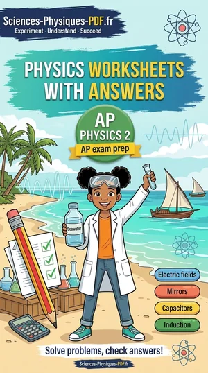 Book cover: AP Physics 2 worksheets with answers