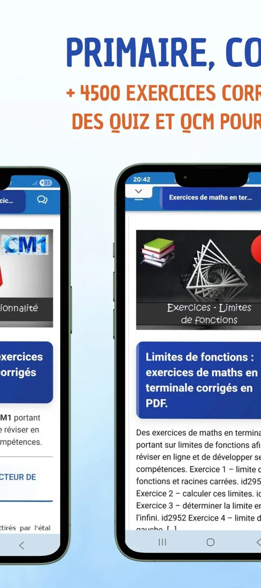 Screenshot of the Maths PDF math lessons app on a phone (4)